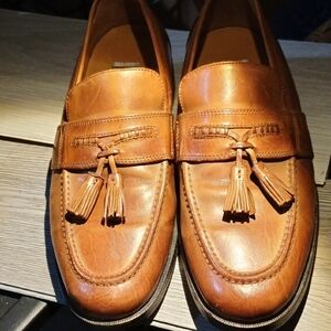 Johnston & Murphy Tan Tassel Loafers (202)